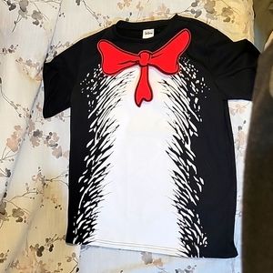 Dr Seuss Shirt w/felt tie Unisex adult S or Kids XL